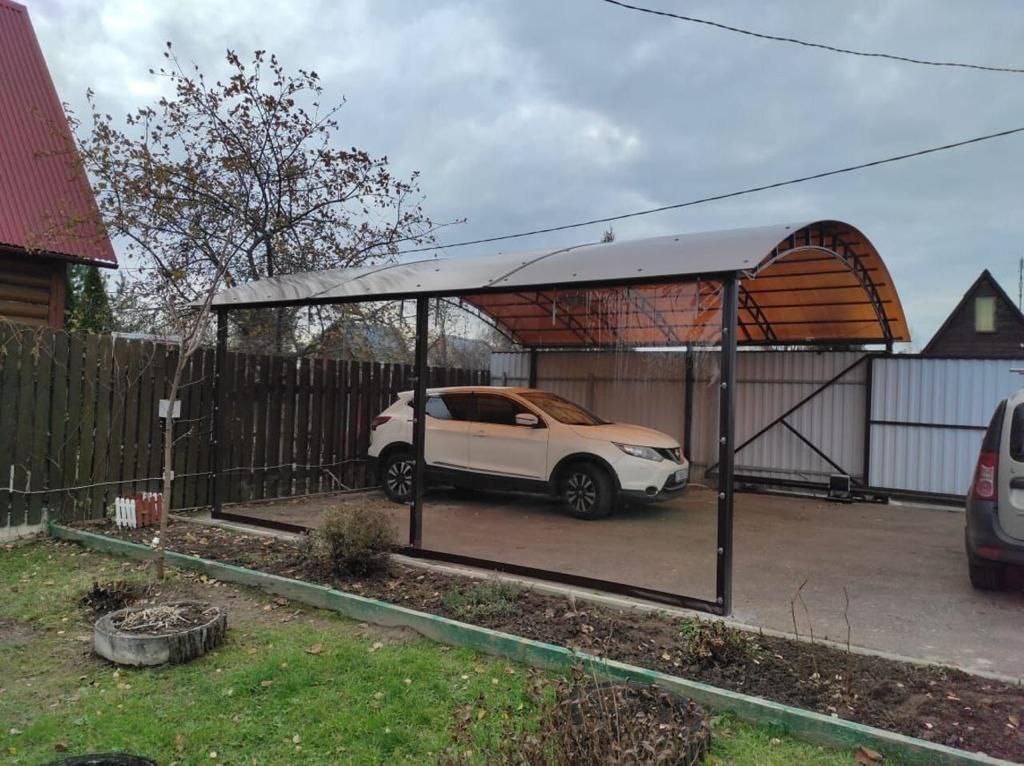 Прозрачные шторы ПВХ для навеса под автомобиль в Спас-Деменске